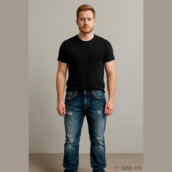 Men’s Rock Revival Triton Bootcut Size 34 Waist Jeans - Picture 1 of 13